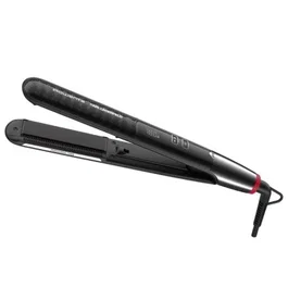 Rowenta SF466LF0 K/Pro Stylist - Plancha para el pelo 2 en 1 con cepillo integrado y placas flotantes, tecnología iónica, pantalla LCD, negro - Alisado y rizado